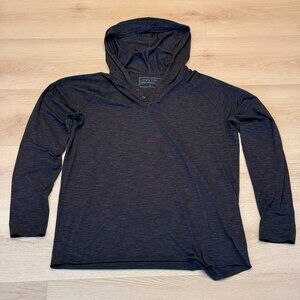 Anetik Fuse Henley Hoody - Size L - Charcoal Heathered Color
